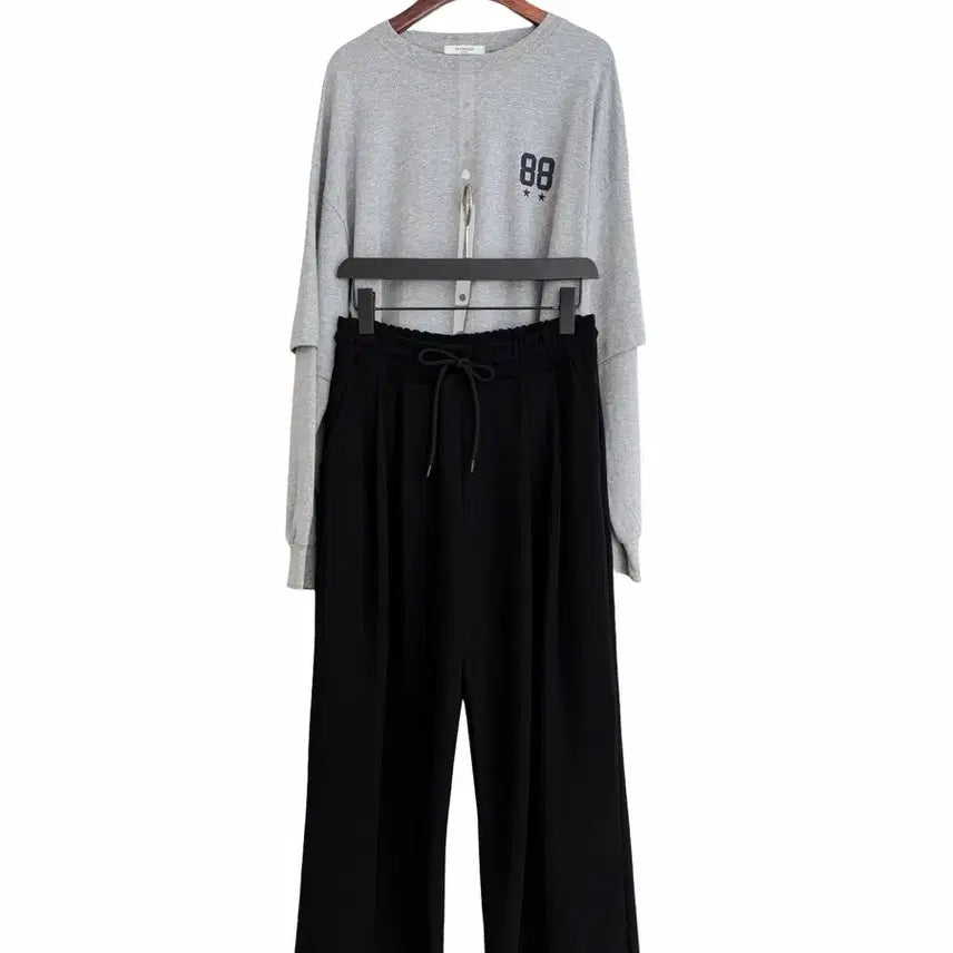 [BUNJANG] Black Easy Tucked Pants / 교신안함)블랙 이지 핀턱 팬츠