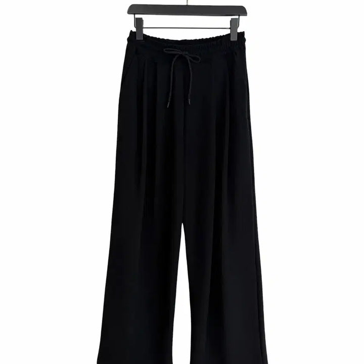 [BUNJANG] Black Easy Tucked Pants / 교신안함)블랙 이지 핀턱 팬츠