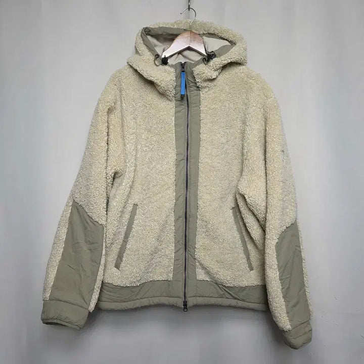 [BUNJANG] COVERNAT Yeti Fleece Warm-up Jacket (Ivory) XL / [커버낫] 남성 예티 플리스 웜업 자켓 (아이보리) XL