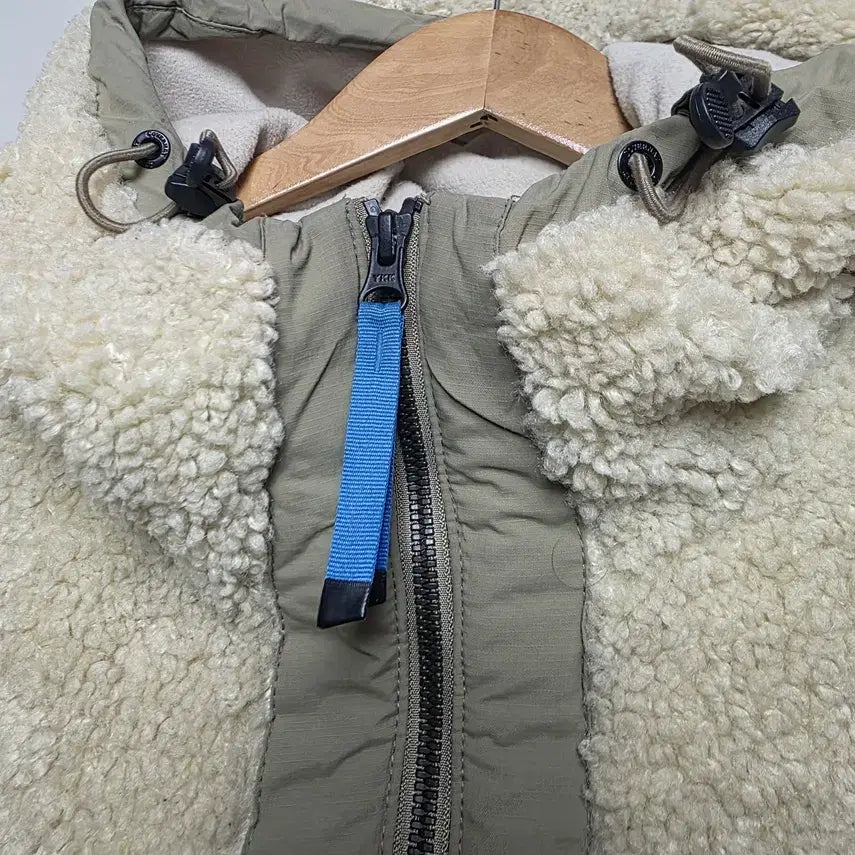 [BUNJANG] COVERNAT Yeti Fleece Warm-up Jacket (Ivory) XL / [커버낫] 남성 예티 플리스 웜업 자켓 (아이보리) XL