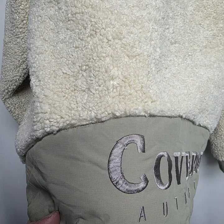 [BUNJANG] COVERNAT Yeti Fleece Warm-up Jacket (Ivory) XL / [커버낫] 남성 예티 플리스 웜업 자켓 (아이보리) XL