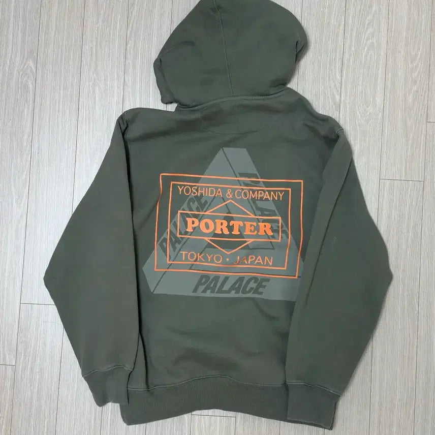[BUNJANG] Palace x Porter Hoodie Olive / 팔라스 x 포터 후드 올리브