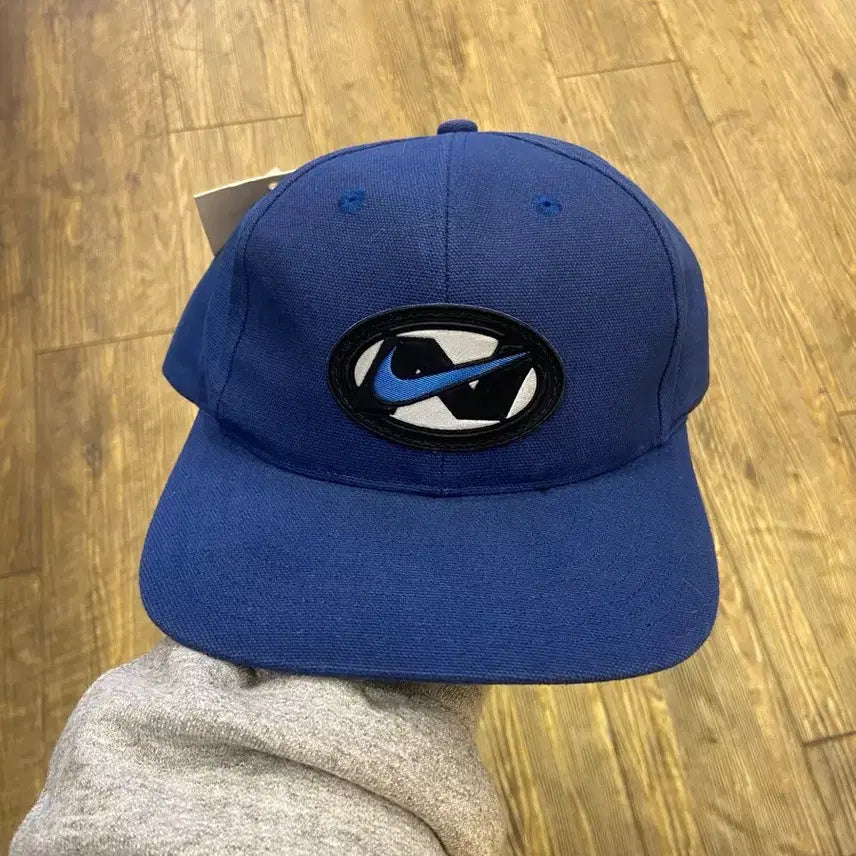 [BUNJANG] Nike Blue Swoosh Ball Cap / 1990s Nike Blue Swoosh Ball Cap