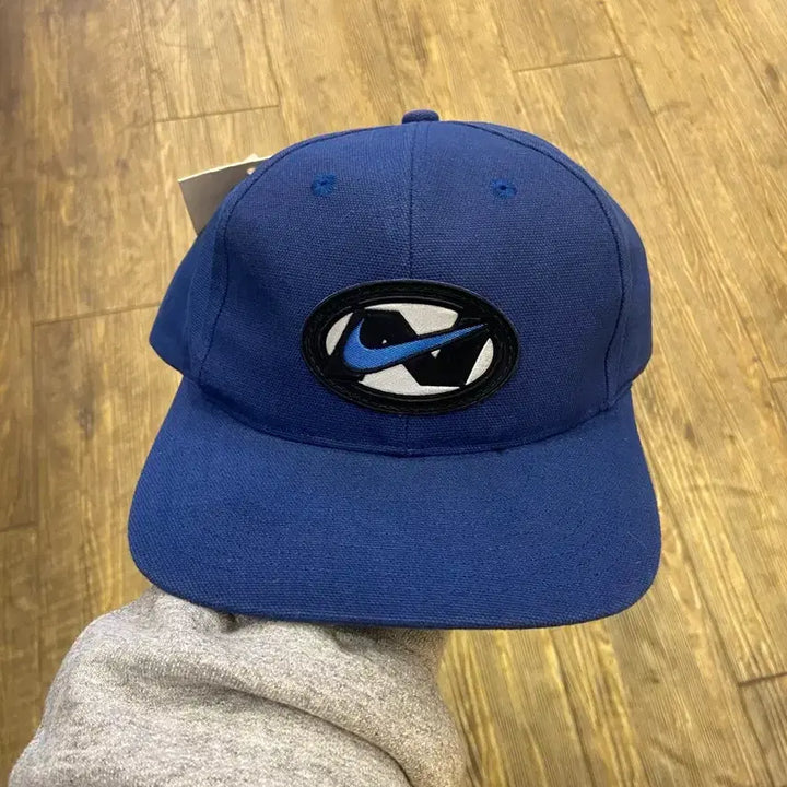 [BUNJANG] Nike Blue Swoosh Ball Cap / 1990s Nike Blue Swoosh Ball Cap