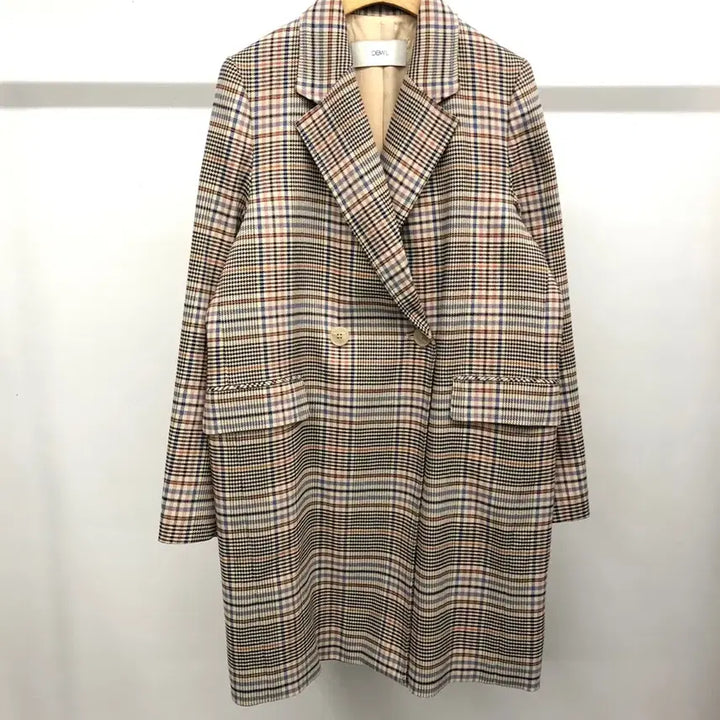 [BUNJANG] DEW E L Check Long Jacket / 듀엘 체크 롱 자켓 55