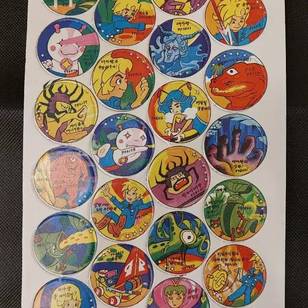 [BUNJANG] Vintage Paper Ttakkji (Paper Cards) / 80년대 빈티지 종이 딱지