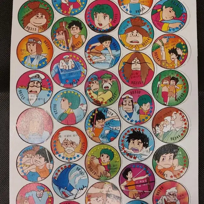[BUNJANG] Vintage Paper Ttakkji (Paper Cards) / 80년대 빈티지 종이 딱지