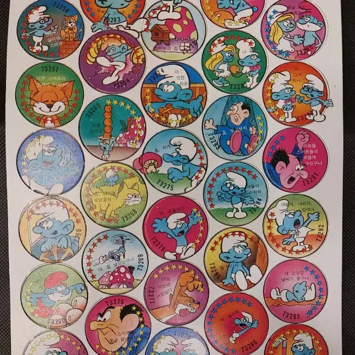 [BUNJANG] Vintage Paper Ttakkji (Paper Cards) / 80년대 빈티지 종이 딱지