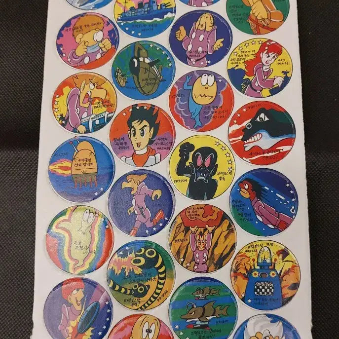 [BUNJANG] Vintage Paper Ttakkji (Paper Cards) / 80년대 빈티지 종이 딱지