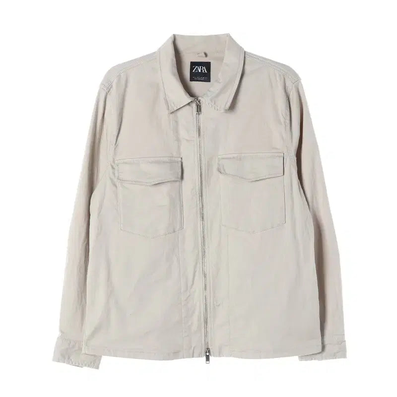[BUNJANG] ZARA Cotton Twill Pocket Work Jacket (L) / ZARA 코튼 트윌 포켓 워크 재킷 L