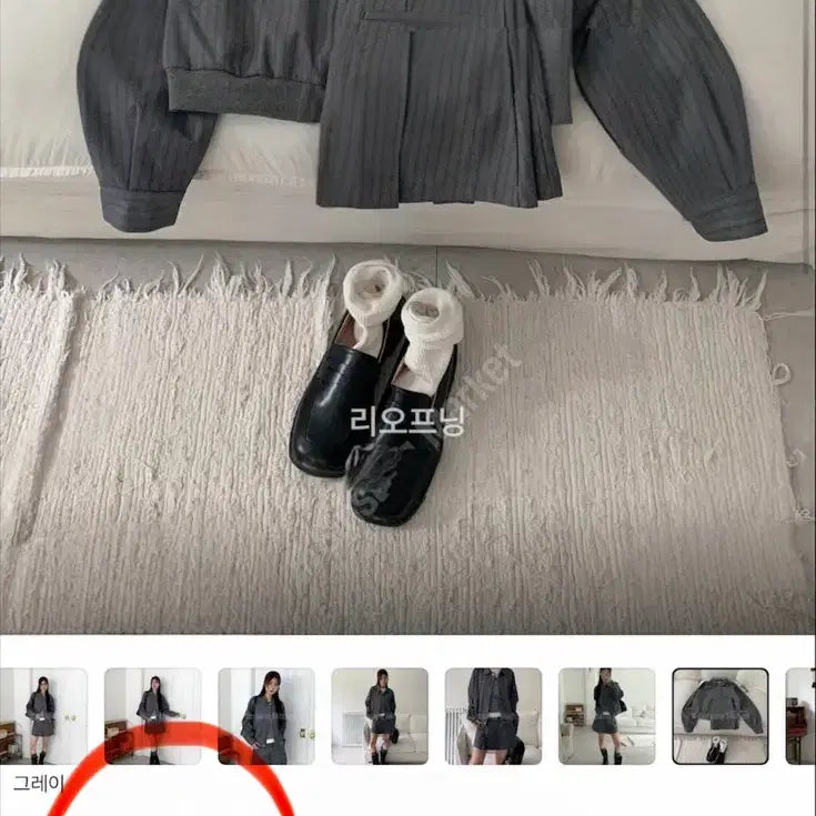 [SOLD OUT] 교신안함)핀 스트라이프 블루종-차콜/b급