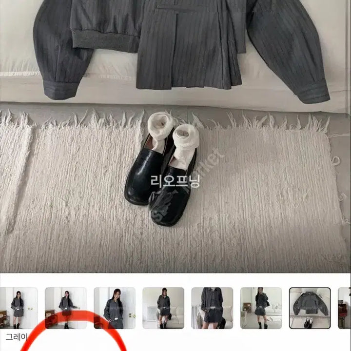 [SOLD OUT] 교신안함)핀 스트라이프 블루종-차콜/b급