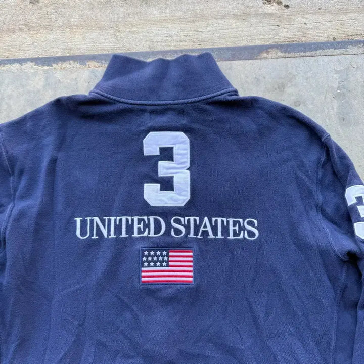 [BUNJANG] Polo Ralph Lauren Big Pony USA Flag Zip-Up Jacket / 폴로 랄프로렌 빅 포니 USA 성조기 집업 자켓