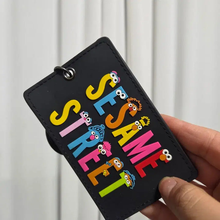 [BUNJANG] USJ Universal Vintage Sesame Street Card Wallet and Keyring / usj 유니버셜 빈티지 캐릭터 인형 세세미스트리트 카드지갑 늘어나 키링