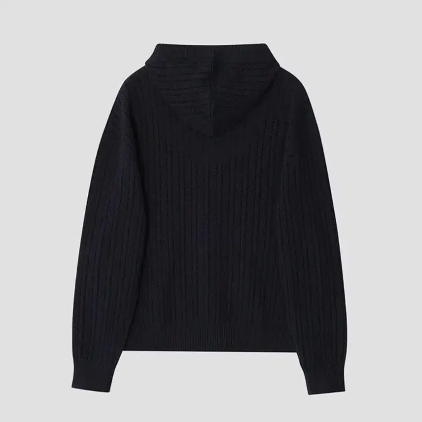 [SOLD OUT] [48] 노이어 코튼 매쉬 후드 니트 자켓 네이비