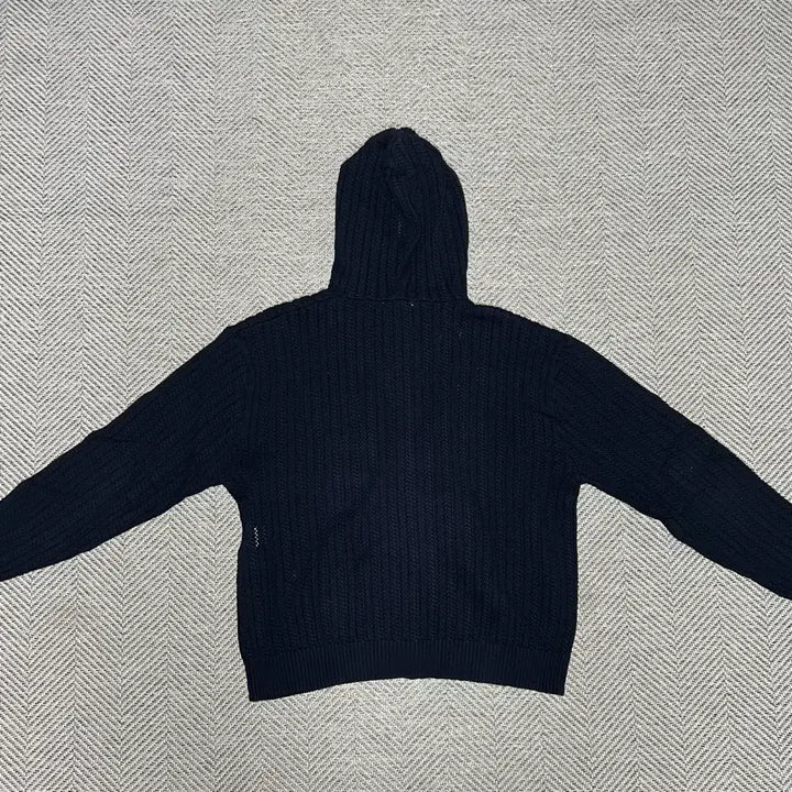 [SOLD OUT] [48] 노이어 코튼 매쉬 후드 니트 자켓 네이비