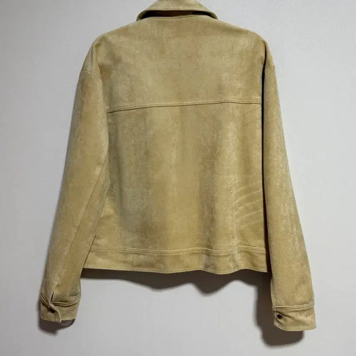 [BUNJANG] Butter Beige Suede Jacket / 버터 컬러 스웨이드 자켓