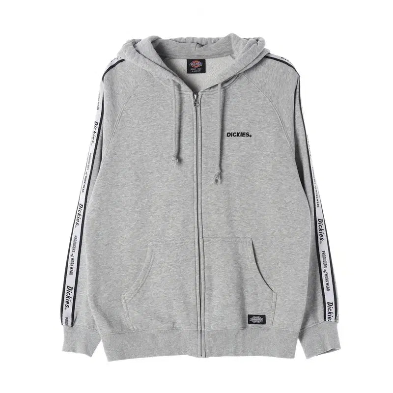 [BUNJANG] Dickies Side Line Logo Taping Fleece Hoodie S-M / 디키즈 사이드 라인 로고 테이핑 기모 후드 집업 S-M