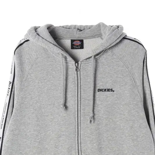 [BUNJANG] Dickies Side Line Logo Taping Fleece Hoodie S-M / 디키즈 사이드 라인 로고 테이핑 기모 후드 집업 S-M