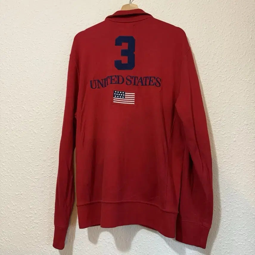 [BUNJANG] Polo Ralph Lauren Big Pony USA Flag Zip-Up Jacket / 폴로 랄프로렌 빅 포니 USA 성조기 집업 자켓