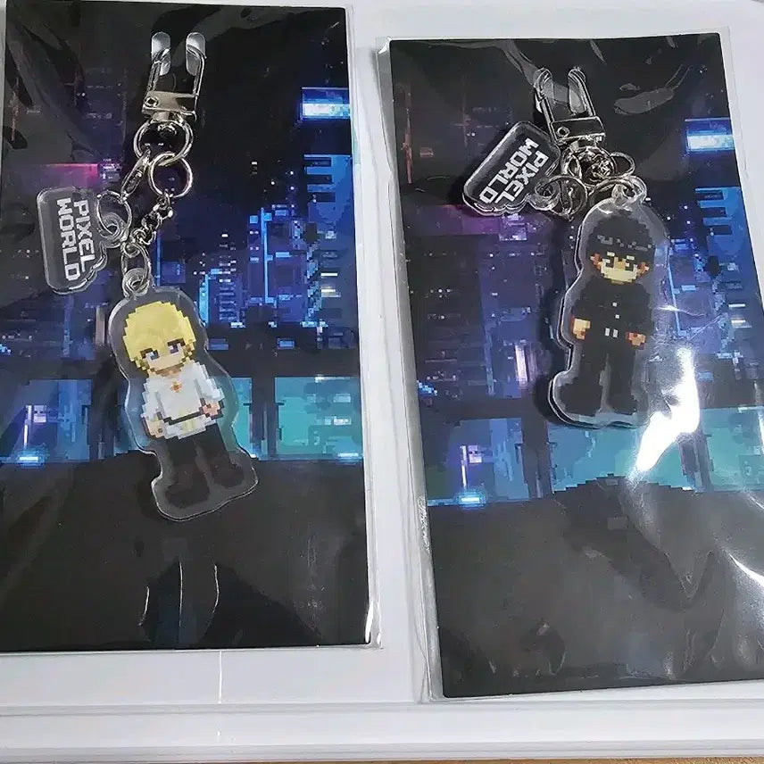 [BUNJANG] Pixel World Noah &amp; Hamin Acrylic Keyring / 픽셀월드 노아 하민 아크릴 키링