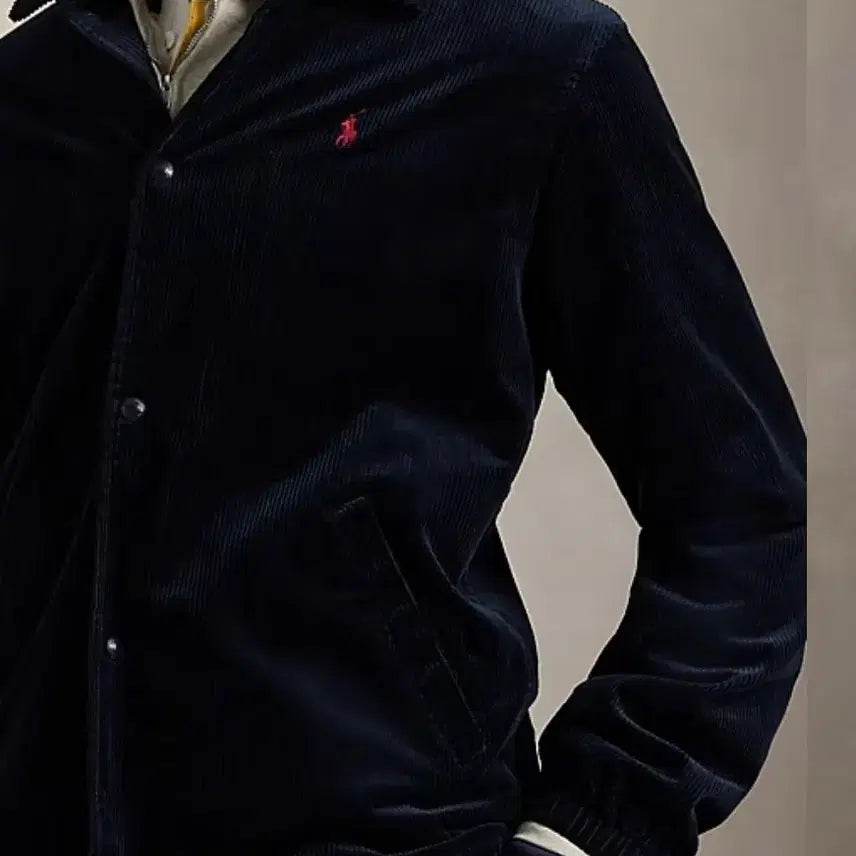 [BUNJANG] Polo Corduroy Coach Jacket - Dark Navy (Size L) / 폴로 코듀로이 코치자켓 L 다크네이비