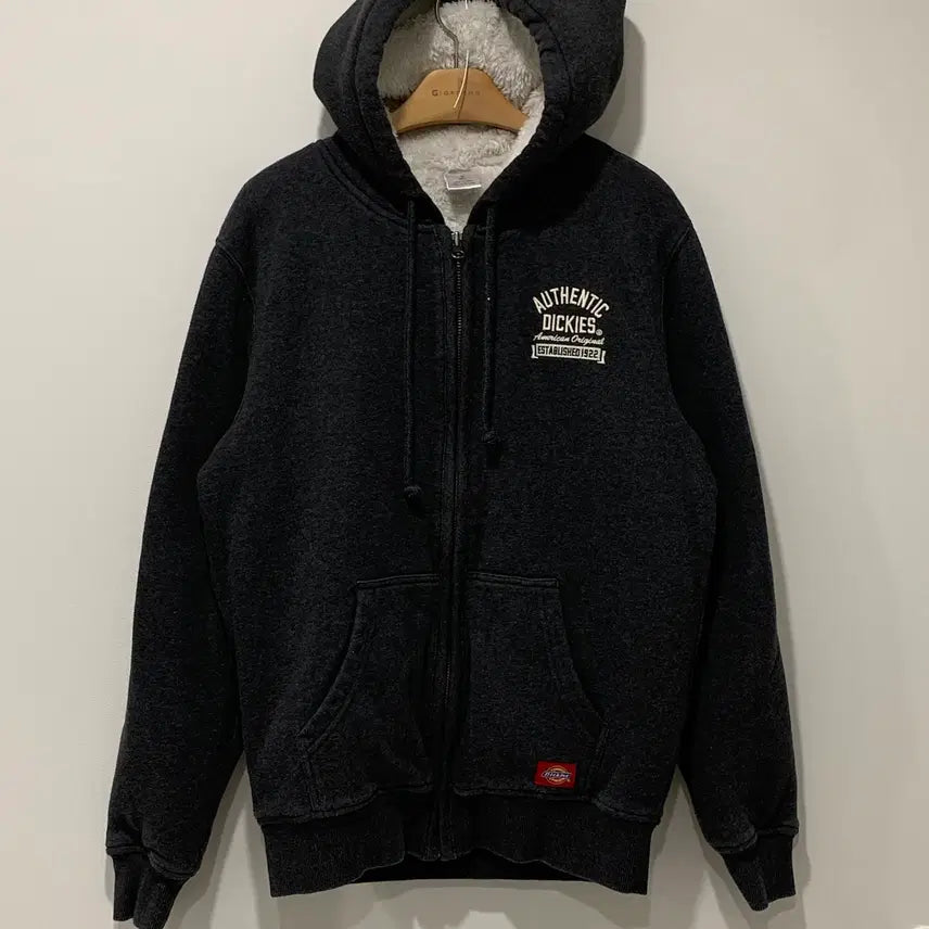 [BUNJANG] Dickies Charcoal Hooded Zip-up / [Dickies] 디키즈 후드집업