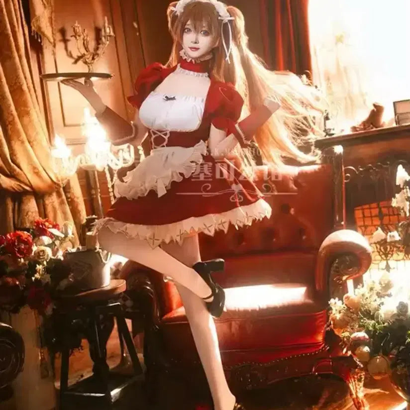 [BUNJANG] Asuka Cosplay Costume / 메이드 아스카 코스프레(급처)