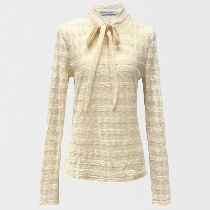 [BUNJANG] The World Is Your Oyster Check Pattern Knit Top / The world is your oyster 니트 탑