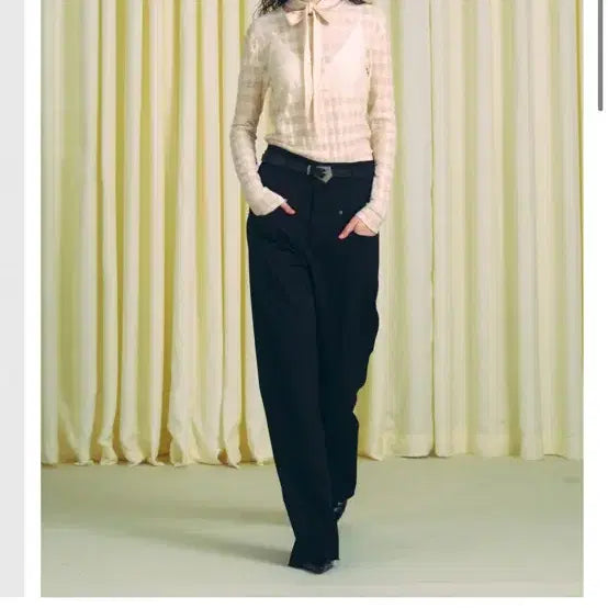 [BUNJANG] The World Is Your Oyster Check Pattern Knit Top / The world is your oyster 니트 탑