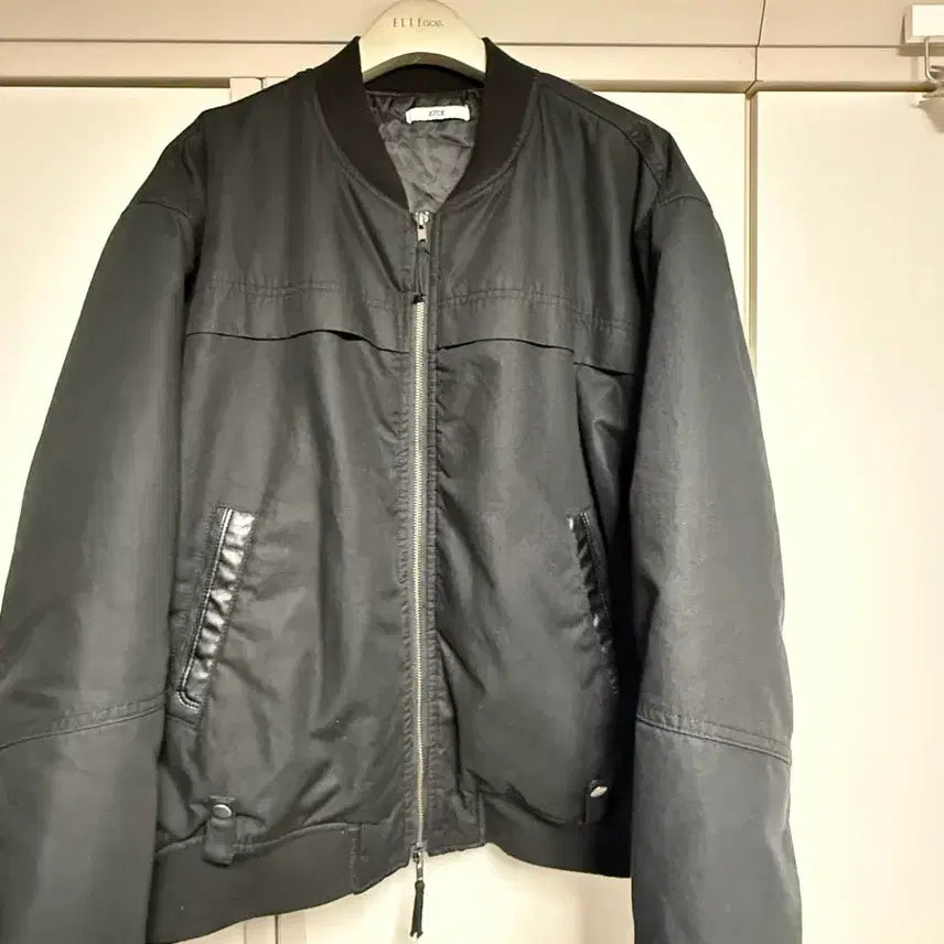 [SOLD OUT] (XL) ETCE 이티씨이 봄버 자켓 워시드 블랙