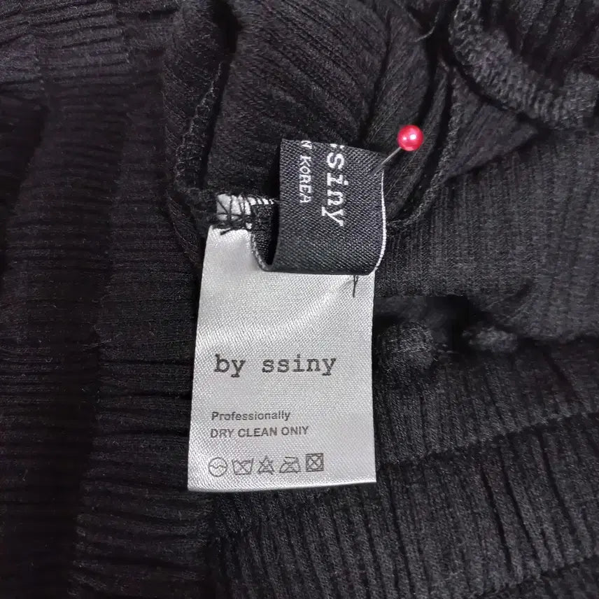 [SOLD OUT] B3-11/블랙 밴딩 와이드 니트팬츠 여성