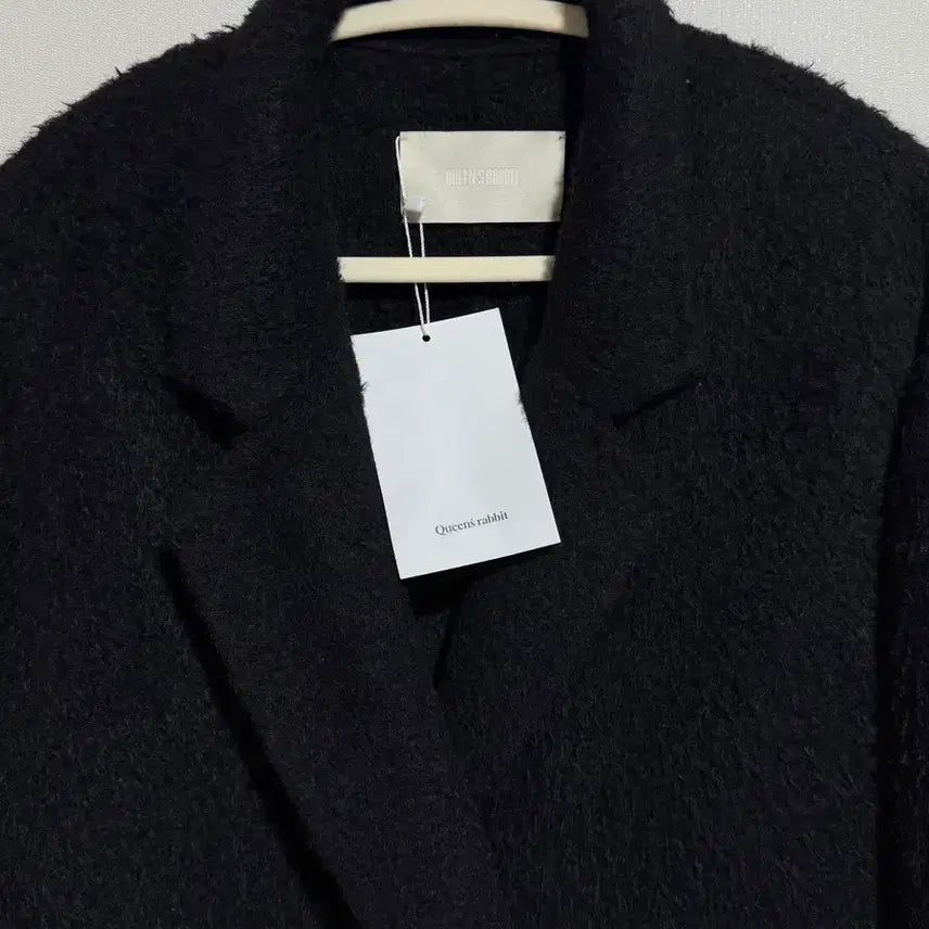 [BUNJANG] Queensrabbit Handmade Boucle Mohair Black Coat / 퀸즈래빗 qsrb 핸드메이드 부클 모헤어 블랙 코트 새상품