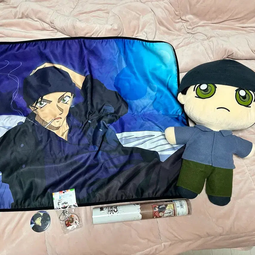[BUNJANG] Akai Shuichi Blanket &amp; Plush Bundle / 아카이슈이치 담요 빅누이