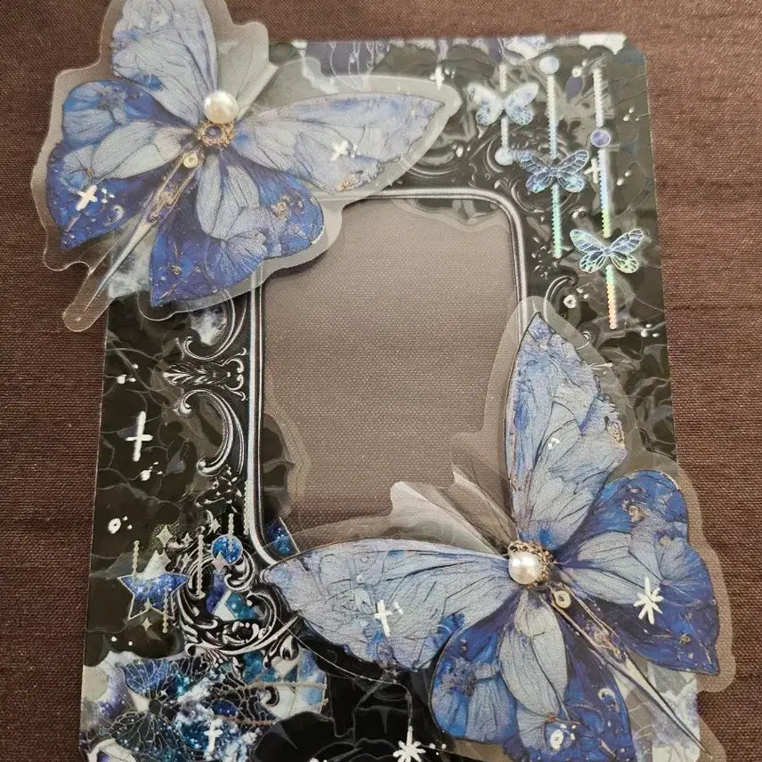 [BUNJANG] Jin-Na-Sol Blue Black Butterfly Toploader / 괴담출근 진나솔 블루블랙 나비 탑로더 입체 탑꾸 괴출