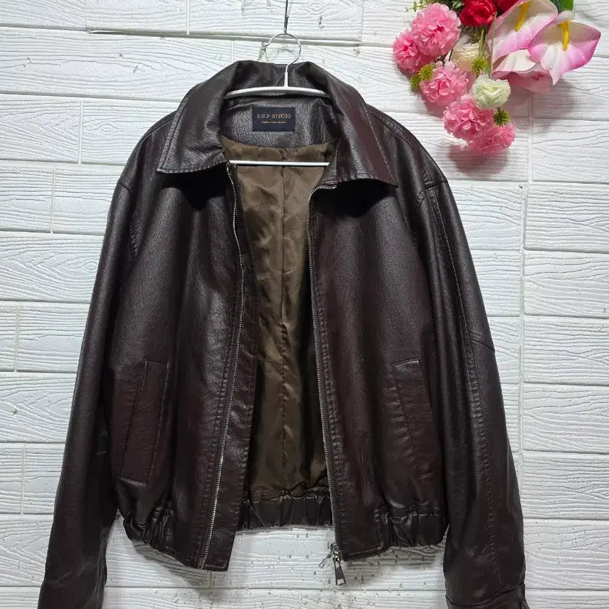 [BUNJANG] S.U.P STUDIO Leather Blouson Jacket / S.U.P STUDIO 레더 블루종자켓
