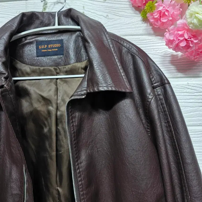 [BUNJANG] S.U.P STUDIO Leather Blouson Jacket / S.U.P STUDIO 레더 블루종자켓