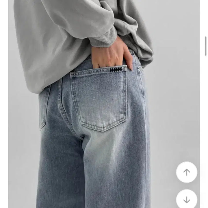 [BUNJANG] Blackup Dejoua Washed Wide Denim Pants / 블랙업 드쥬아 워싱 와이드 데님팬츠