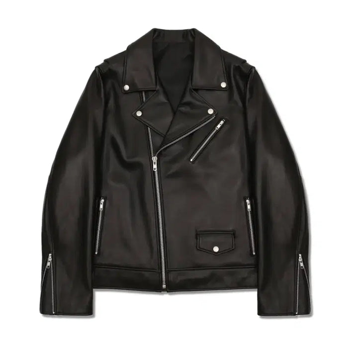 [BUNJANG] Sperone Lambskin Double Rider Jacket / [M] 스페로네 램스킨 더블 라이더 자켓