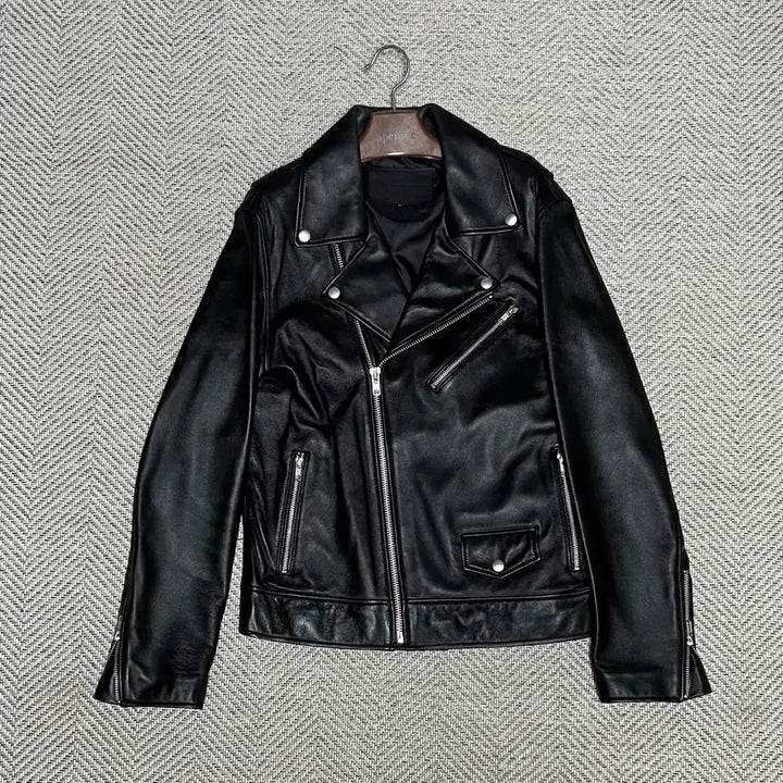 [BUNJANG] Sperone Lambskin Double Rider Jacket / [M] 스페로네 램스킨 더블 라이더 자켓