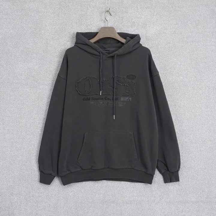 [BUNJANG] Odd Studio Pigment Damage Hoodie / 오드스튜디오 피그먼트 데미지 후드티 2size