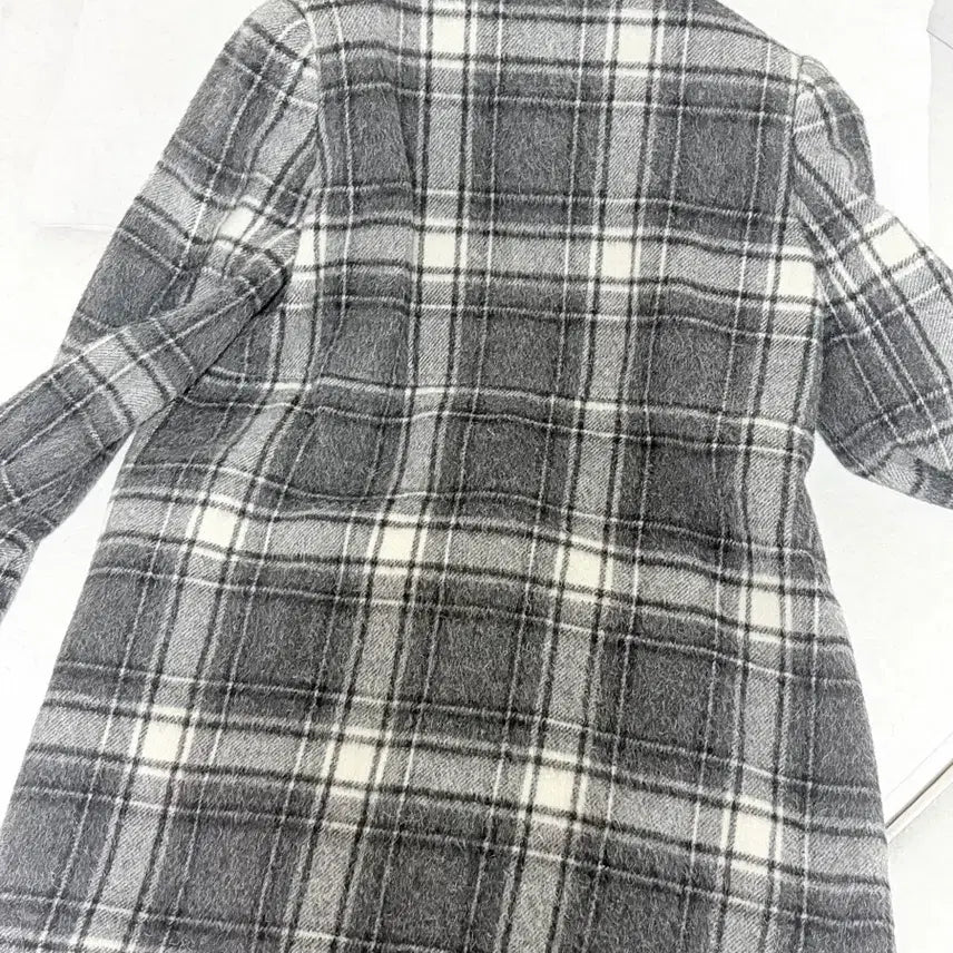 [BUNJANG] Vintage Check Double-Button Coat / 빈티지 체크 더블버튼 코트 후드 | 일본 모리걸 긱시크 갸루 공겜여주