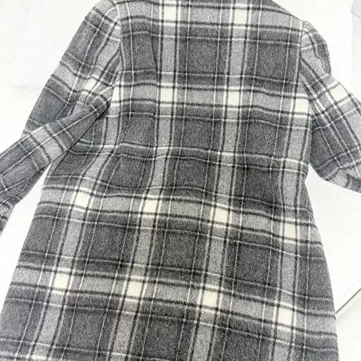 [BUNJANG] Vintage Check Double-Button Coat / 빈티지 체크 더블버튼 코트 후드 | 일본 모리걸 긱시크 갸루 공겜여주