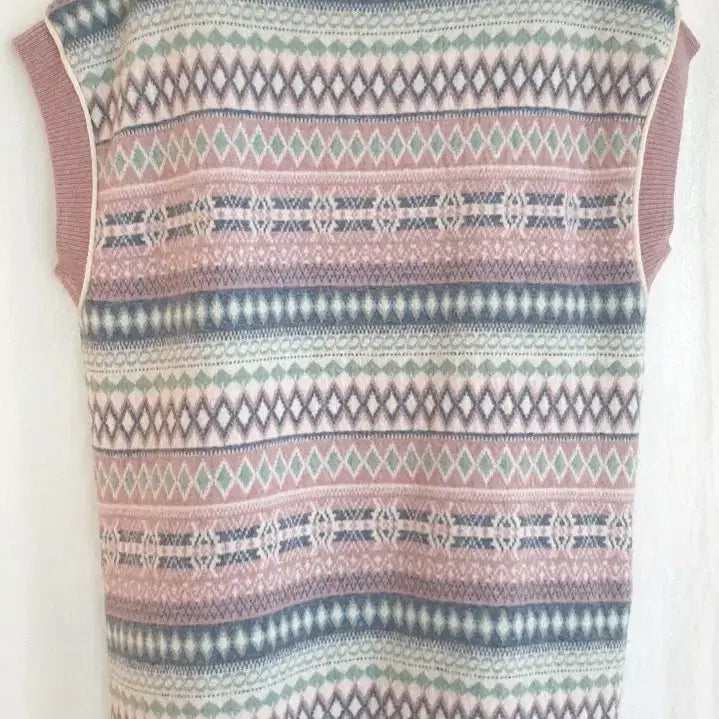 [BUNJANG] Thursday Island Jacquard Knit Vest / 써스데이아일랜드 자카드 니트 베스트 조끼
