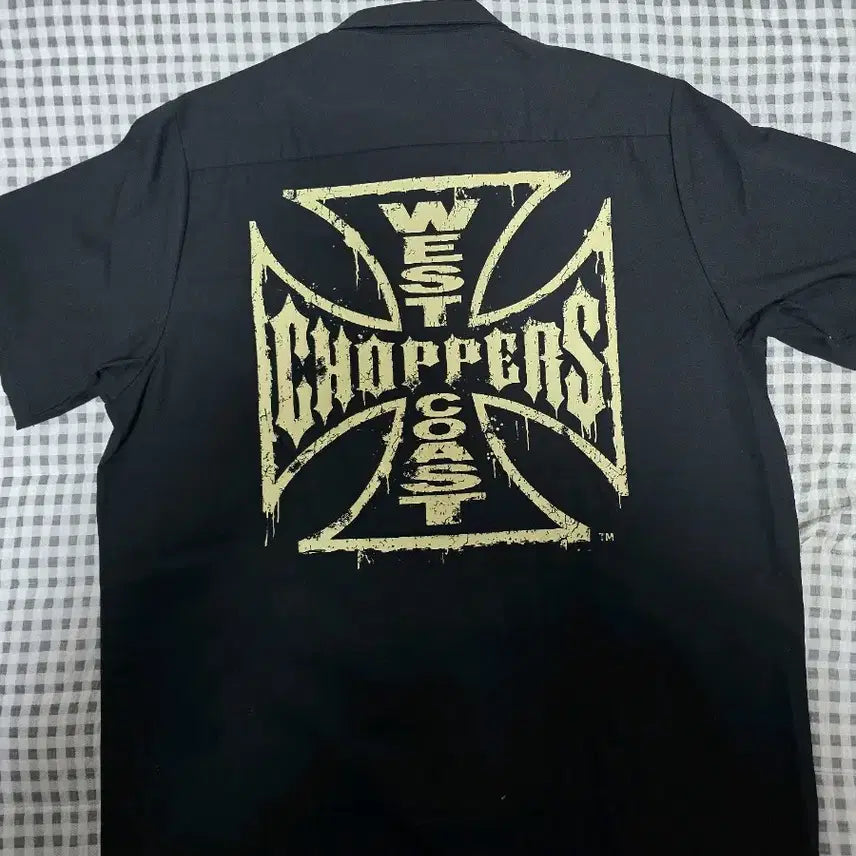[BUNJANG] West Coast Choppers Black Work Shirt XL / 웨스트코스트 챠퍼 반팔 워크셔츠 블랙 xl