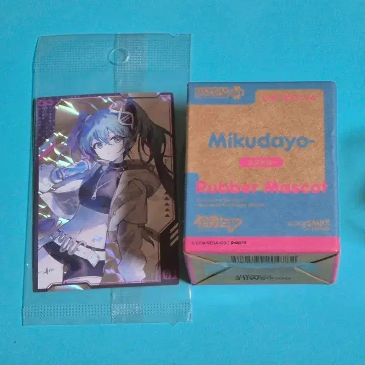 [BUNJANG] Hatsune Miku Card + Miku Dayo Rubber Mascot / 미개봉) 회귀의 미쿠 카드 + 미쿠다요 러버 마스코트