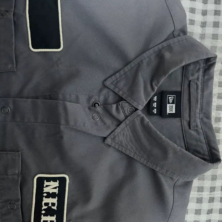 [BUNJANG] New Era Natural Born Work Shirt Charcoal XXL / 뉴에라 네추럴본 워크 셔츠 차콜 xxl