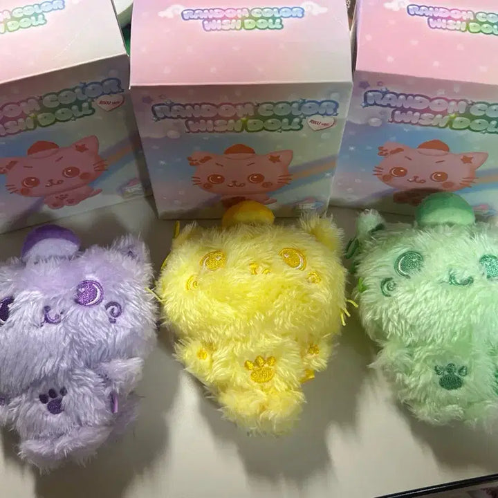 [BUNJANG] Color Wish Doll Kuri Riku Bundle Set / 컬러위시돌 쿠리 리쿠 보라 노랑 초록 일괄