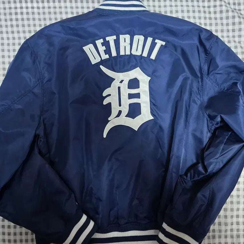 [BUNJANG] New Era Detroit Tigers Navy Varsity Jacket XL / 뉴에라 디트로이트 타이거 네이비 바시티 xl