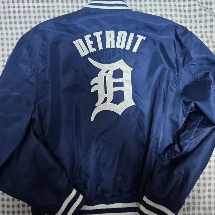 [BUNJANG] New Era Detroit Tigers Navy Varsity Jacket XL / 뉴에라 디트로이트 타이거 네이비 바시티 xl